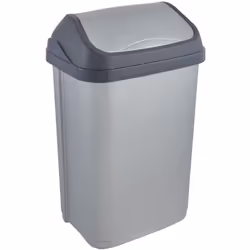 Poubelle robuste avec un couvercle à charnière pratique et une capacité de 25 l pour des sacs poubelle de 35 à 60 litres Élim ...