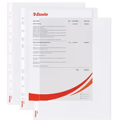 Esselte 55213 protecteur de feuilles 210 x 297 mm (A4) Polypropylène (PP) 20 pièce(s) - Vue supplémentaire 4