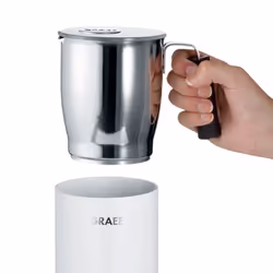 Graef MS 701 Handheld electric Blanc, Acier inoxydable