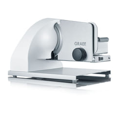 Graef SKS901EU trancheuse Electrique 185 W Acier inoxydable, Blanc Aluminium