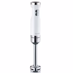 Graef HB501EU, Mélangeur par immersion, 0,7 L, Fonction d'impulsion, Pileur de glace, Acier inoxydable, Blanc