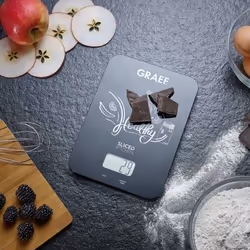 Graef Family Line Noir Comptoir Carré Balance de ménage électronique