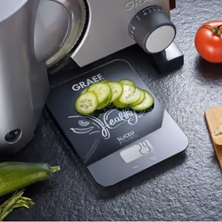 Graef Family Line Noir Comptoir Carré Balance de ménage électronique
