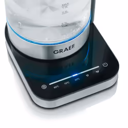 Graef WK350 bouilloire 1 L 2000 W Noir, Acier inoxydable, Transparent - Vue supplémentaire 4