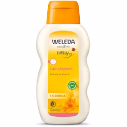 Weleda Lait corporel au Calendula 200 ml, Lait, Calmant, Hydratant, Hydratant, Adoucissant, Apaisant, Peau sensible, 200 ml,  ...