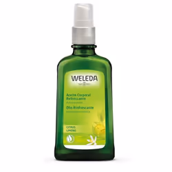 Weleda Aceite Corporal Refrescante de Citrus, Huile, Énergisant, Rafraîchissant, Tous types de peau, 100 ml, Spray, Citron