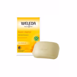 Weleda Savon végétal au Calendula 100g, Peau, Savon en pain, Savon à base d'huile de palme (Sodium Palmate) Savon à base d'hu ...