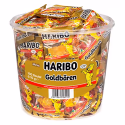 Haribo Goldbären Minis, Bonbon haricot, 1 kg, Multicolore, 1459 kJ, 343 kcal, 77 g