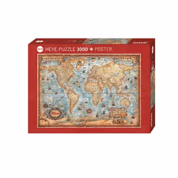 Heye Puzzle 29275, 3000 pièce(s), Cartes