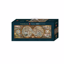 Heye Puzzle Hemisphere Map, 6000 pièce(s), Cartes