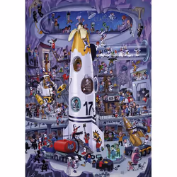 Heye Rocket Launch Jeu de puzzle 1000 pièce(s) Bandes dessinées