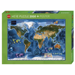 Heye Satellite Map, 2000 pièce(s), Cartes