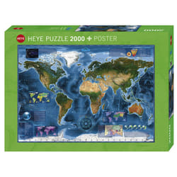 Heye Satellite Map Jeu de puzzle 2000 pièce(s) Cartes
