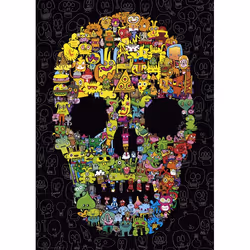 Heye Puzzle 29850 Doodle Skull, 1000 pièce(s)