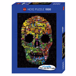 Heye Puzzle 29850 Doodle Skull Jeu de puzzle 1000 pièce(s)