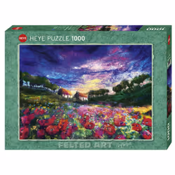 Heye Puzzle Sundown Poppies, 1000 pièce(s), Paysage