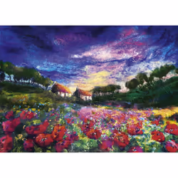 Heye Puzzle Sundown Poppies Jeu de puzzle 1000 pièce(s) Paysage