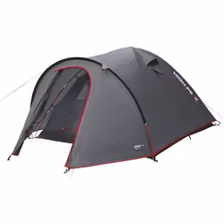 Tente de camping High peak - 10202 - Tente dome Mixte Adulte Gris Fonce/Rouge 300 x 190 x 120 cm