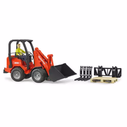 BRUDER Chargeur Compact Schäffer 2034 Avec Personnage Et Accessoires