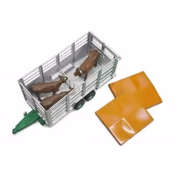 BRUDER Livestock trailer with 1 cow pièce pour modèle à l'échelle et accessoires Chariot - Vue supplémentaire 4