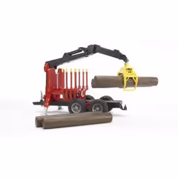 BRUDER Remorque Forestiere Avec Chargeur, Rondins De Bois Inclus - Vue supplémentaire 6