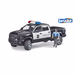 BRUDER Vehicule De Police Ram 2500 Avec Policier, Voiture de police, 4 an(s)