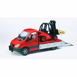 BRUDER Linde fork lift H30D with 2 pallets