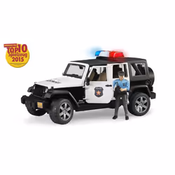 BRUDER Jeep Wrangler Unlimited Rubicon Police Avec Policier