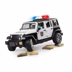 BRUDER Jeep Wrangler Unlimited Rubicon Police Avec Policier - Vue supplémentaire 4