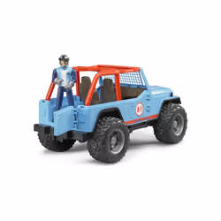 BRUDER Jeep Cross Country Racer Bleue Avec Conducteur - Vue supplémentaire 4