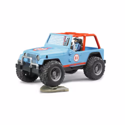 BRUDER Jeep Cross Country Racer Bleue Avec Conducteur - Vue supplémentaire 5