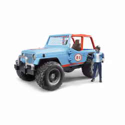 BRUDER Jeep Cross Country Racer Bleue Avec Conducteur - Vue supplémentaire 6