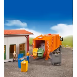BRUDER Garbage can set pièce pour modèle à l'échelle et accessoires