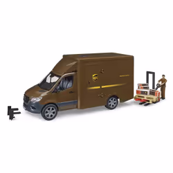 BRUDER 02678, Modèle de camion de livraison, Pré-assemblé, 1:16, MB Sprinter, unisexe, Acrylonitrile-Butadiène-Styrène (ABS)