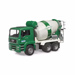 BRUDER MAN TGA Betonmischer, Camion-toupie, 3 an(s), Acrylonitrile-Butadiène-Styrène (ABS), Vert, Blanc