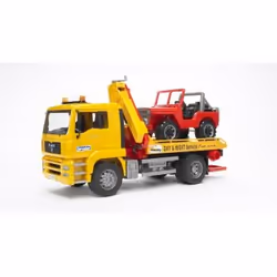 BRUDER MAN TGA Breakdown truck with cross country vehicle - Vue supplémentaire 4