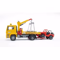 BRUDER MAN TGA Breakdown truck with cross country vehicle - Vue supplémentaire 7