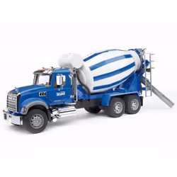 BRUDER MACK Granite Cement mixer, 4 an(s), Synthétique ABS, Bleu, Blanc
