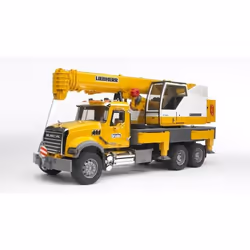 BRUDER MACK Granite Liebherr crane truck, 4 an(s), Synthétique ABS, Noir, Jaune