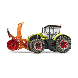 BRUDER Tracteur Claas Axion 950 Avec Chaînes Et Souffleuse À Neige