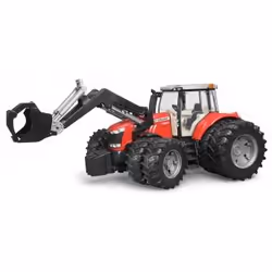 BRUDER Massey Ferguson 7624 with frontloader - Vue supplémentaire 10