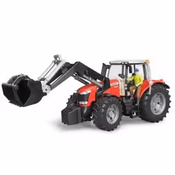 BRUDER Massey Ferguson 7624 with frontloader - Vue supplémentaire 5