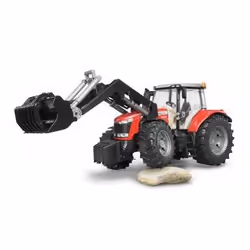 BRUDER Massey Ferguson 7624 with frontloader - Vue supplémentaire 6