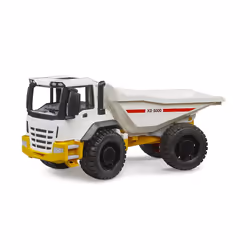 BRUDER Dumper, Camion benne, 2 an(s), Acrylonitrile-Butadiène-Styrène (ABS), Blanc, Jaune