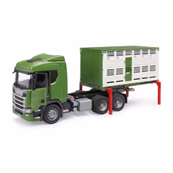 Bruder Camion Bétaillère Scania Super 560R Échelle 1:16 Vert Blanc - Vue supplémentaire 5