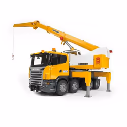 BRUDER Camion Scania R-Serie avec grue Liebherr intégrée, 4 an(s), Noir, Jaune