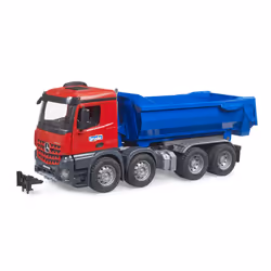 BRUDER MB Arocs Halfpipe Kipp LKW, Camion, 4 an(s), Acrylonitrile-Butadiène-Styrène (ABS), Bleu, Rouge