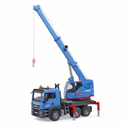 Bruder MAN TGS Camion avec Grue Bleu Échelle 1:16 Plastique ABS - Vue supplémentaire 4