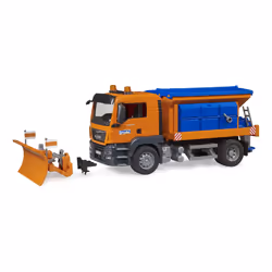BRUDER MAN TGS pour service d’hiver avec lame de chasse-neige, 4 an(s), Acrylonitrile-Butadiène-Styrène (ABS), Plastique, Ble ...