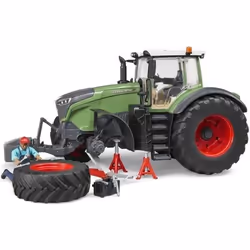 BRUDER Tracteur Fendt 1050 Vario Avec Mécanicien Et Accessoires De Dépannage, 3 an(s), Plastique, Multicolore
